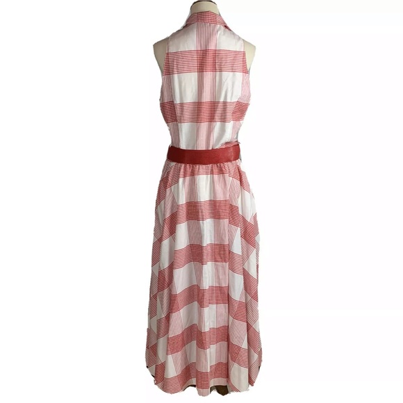 Vintage DONNA MORGAN Dress Sleeveless Midi Belted - Picture 3 of 12